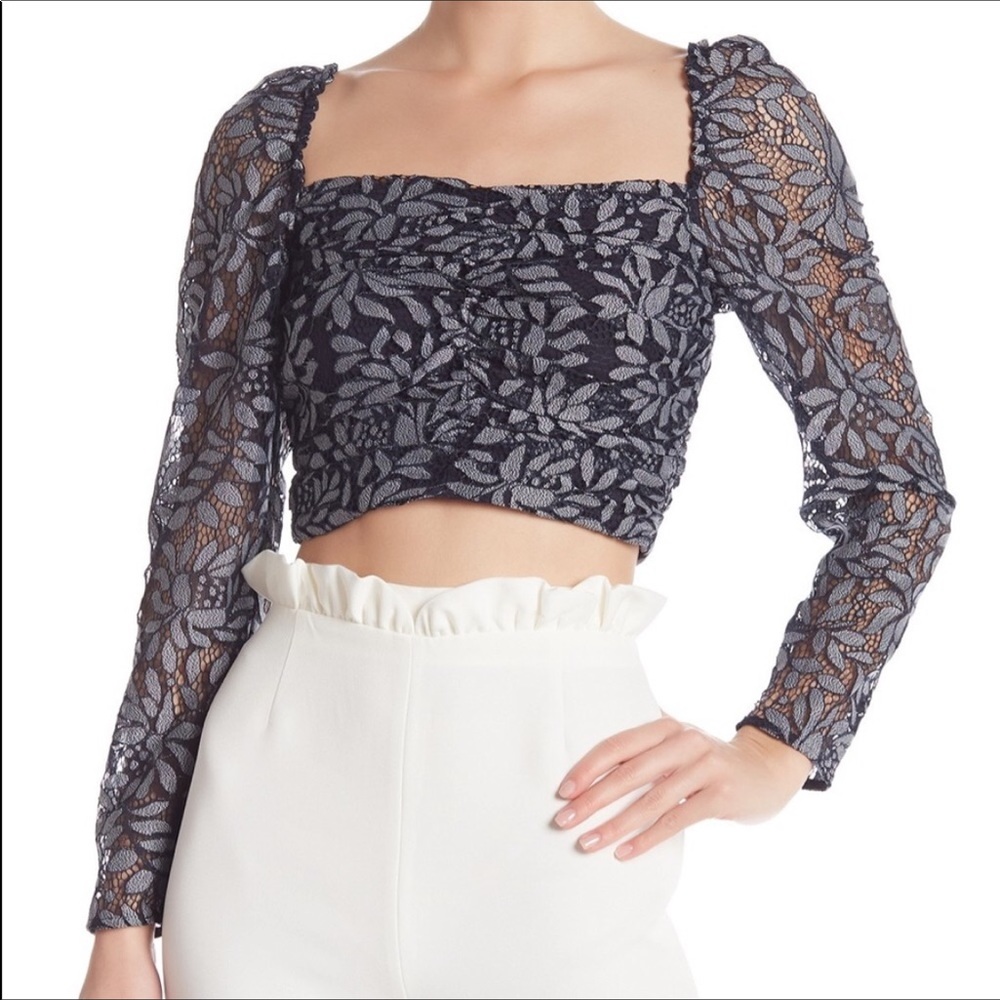 Keepsake the Label sweetheart crop top